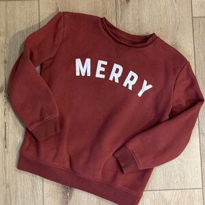 Little Co Lauren Conrad unisex girls boys Merry Sweatshirt size 10
